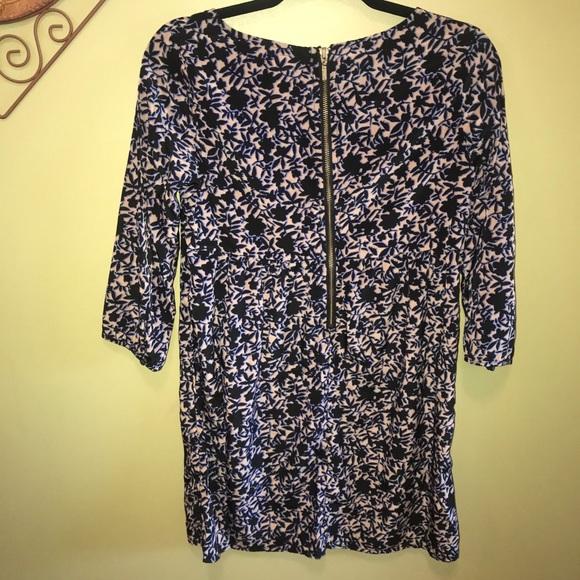 Old Navy Black/Violet/Tan Dress w/Accent Zipper SP - Picture 4 of 5